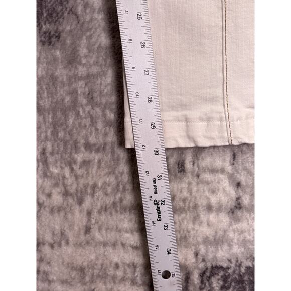 Frame Jeans 29 Womens Le High Flare Leg Seamed Front White Denim - Picture 5 of 7